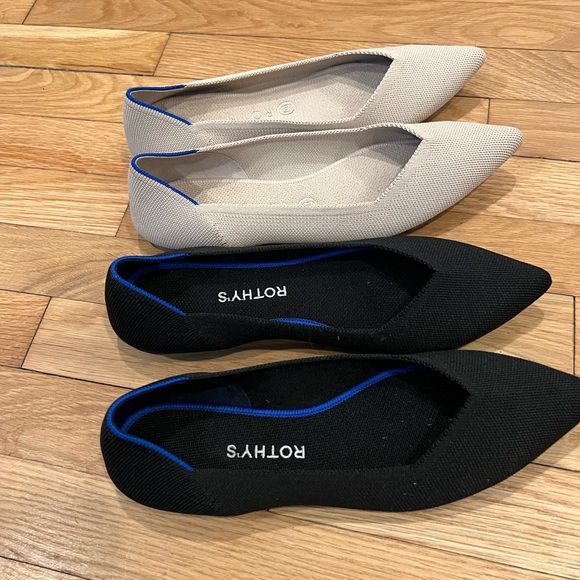 Rothy’s pointed-toe flats, 2 pairs, size 10.5 - Picture 8 of 12